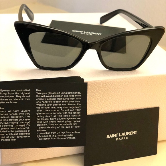 YSL, Saint Laurent SL244 001 Black Sunglasses - Picture 5 of 7